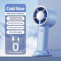 New Portable Electric Handheld Fan Ultra-high Speed Fan Rechargable Large Wind Digital Display Fan
