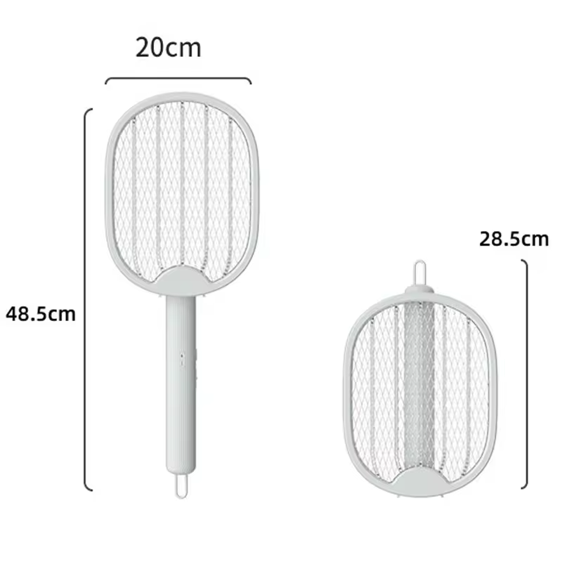 Foldable Electric Mosquito Killer 3000V USB Rechargeable Fly Trap Mosquito Swatter Racket Insect Killer With UV Light Bug Zapper