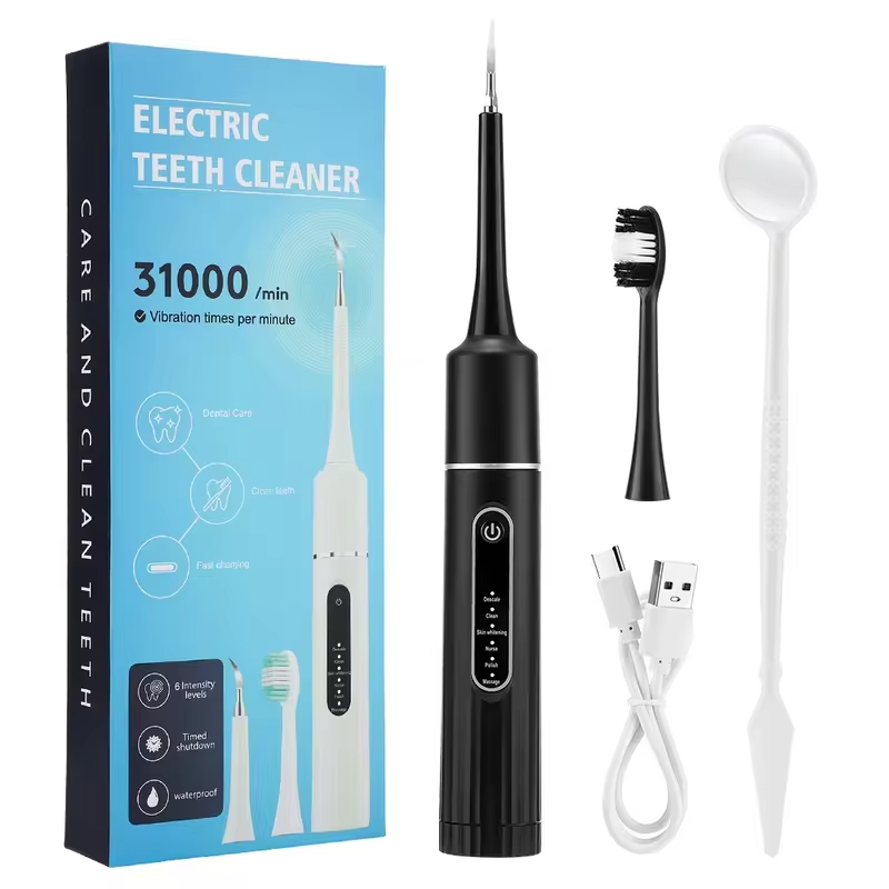 2 and 1 Ultrasonic Electric Teeth Cleaner Dental Scaler Teeth Whitening Tartar Removal Sonic Tooth Brush Electric Toothbrush