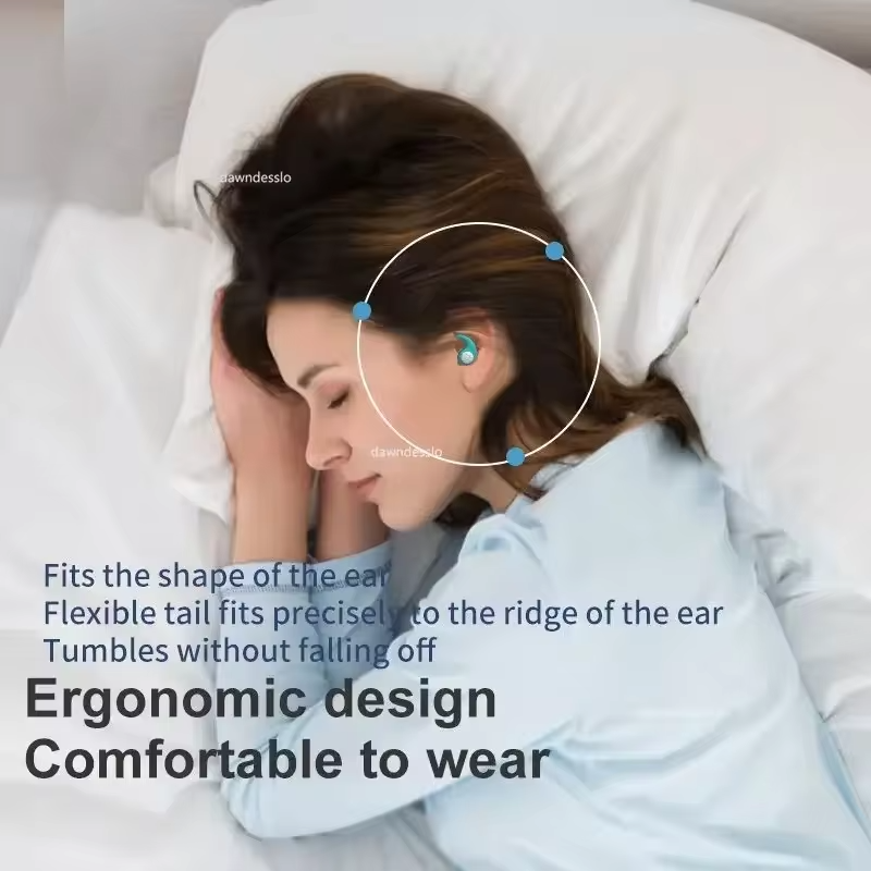 1 Pair Soft Silicone Earplugs - Noise Canceling Comfortable Fit for Sleep Swimming Creating a Silent Environment