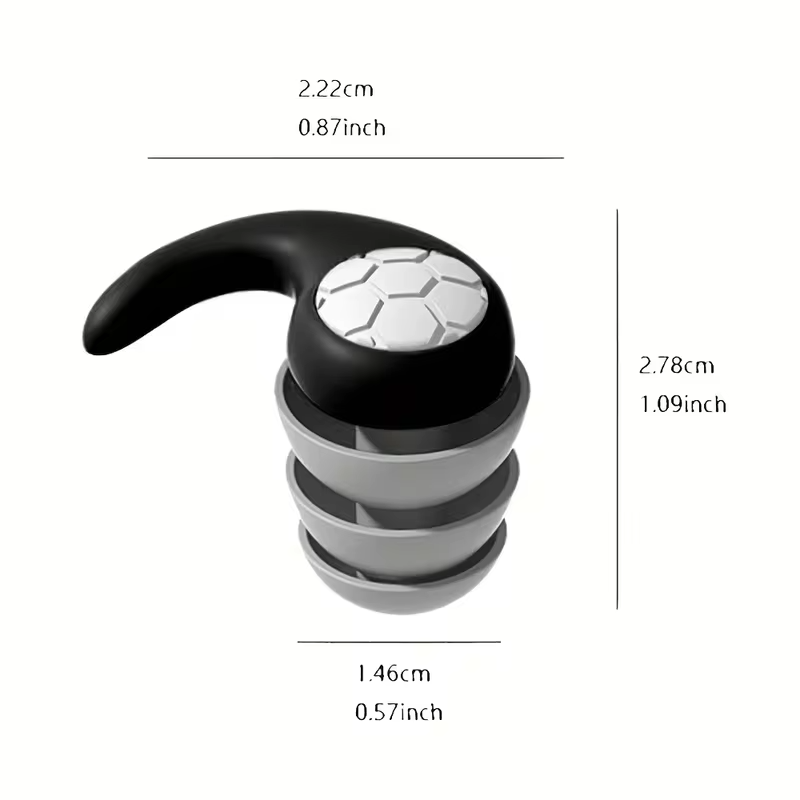 1 Pair Soft Silicone Earplugs - Noise Canceling Comfortable Fit for Sleep Swimming Creating a Silent Environment