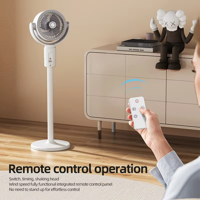 Electric fan Air turbine circulation fan Floor fan Adjustable height shaking head five-speed adjustment silent fan