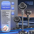 Electric Air Turbine Circulation Fan Floor Standing 5 Speed Adjustable Height Rechargeable Table Floor