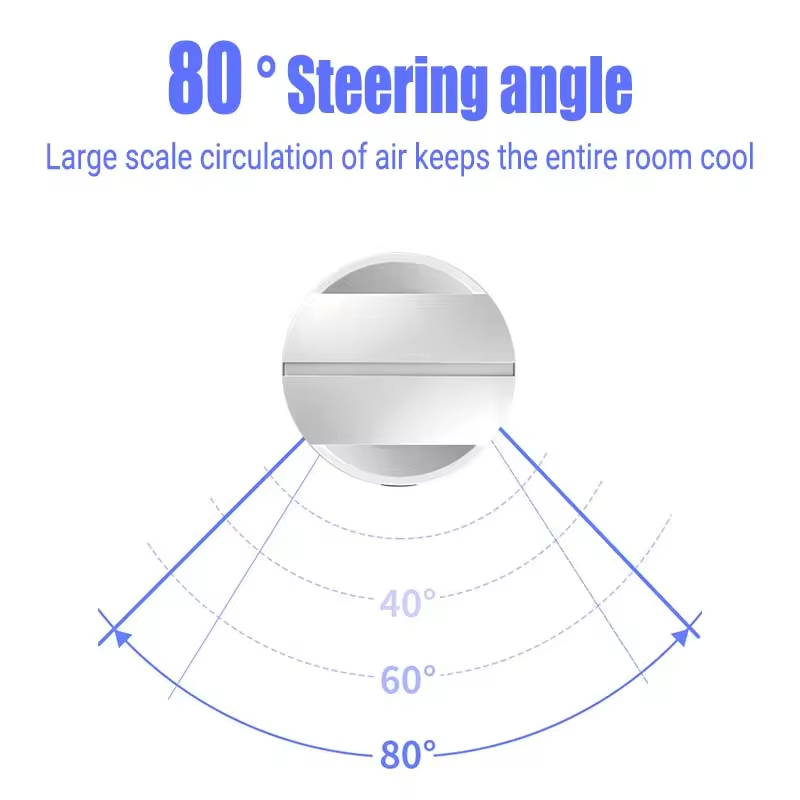 18 Inch Bladeless Fan with Remote Control Household Desktop Floor Standing Electric Silent LED Display Air Circulation 220V