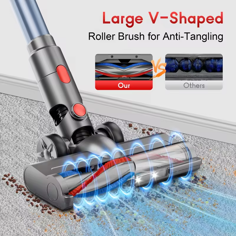 Honki Cordless Vacuum Cleaner 78KPA 45Mins 6*2200mAh Lightweight Stick Vacuum Cleaner for Home Hardwood Floor Carpet Pet Hair