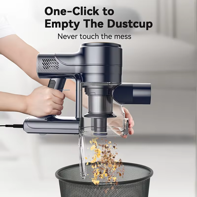 INSE I8 Corded Vacuum Cleaner Free-Stand Stick Vacuum 25KPa 600W Powerful 6 in1 Lightweight Handheld Cleaner for Carpet Pet Hair