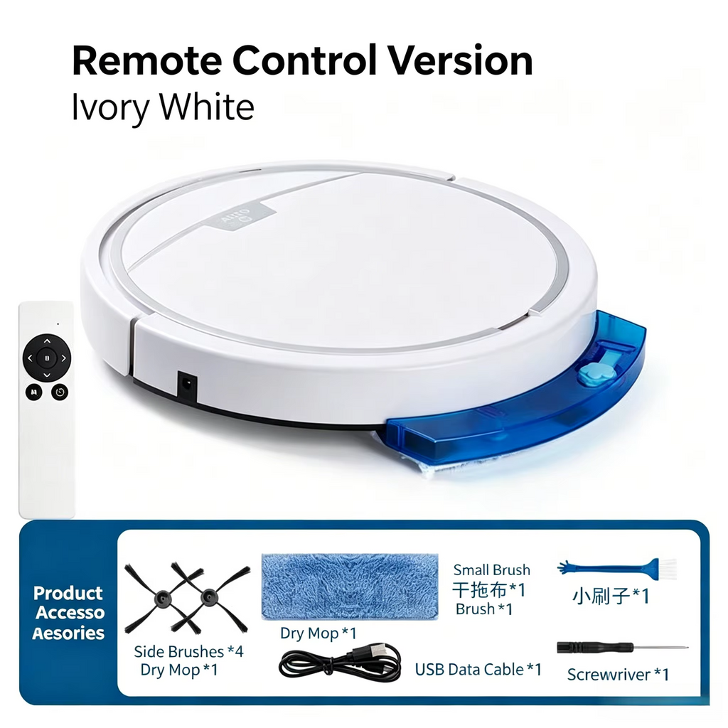 Automatic Robot Vacuum Cleaner Mop 2 in 1, APP Remote Control, 2800PA Powerful Suction,Route Mapping for Home Hardwood Floors.