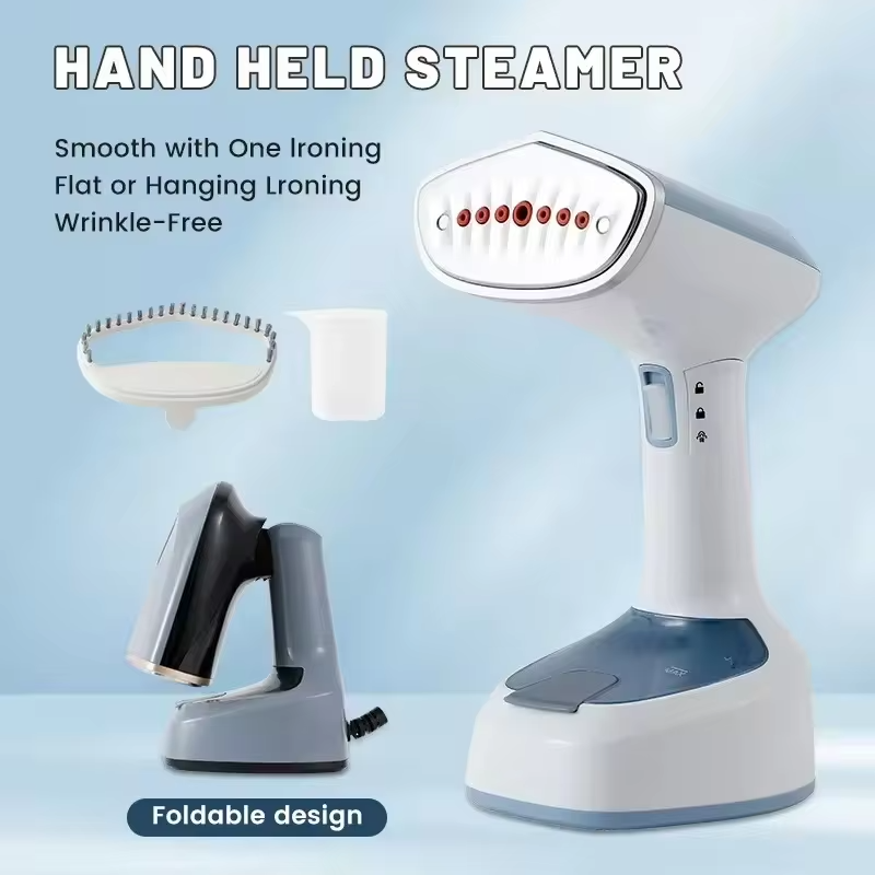 1500W Fast-Heat Foldable Electric Handheld Garment Steamer Steam Iron for Home Travel Fabric Care