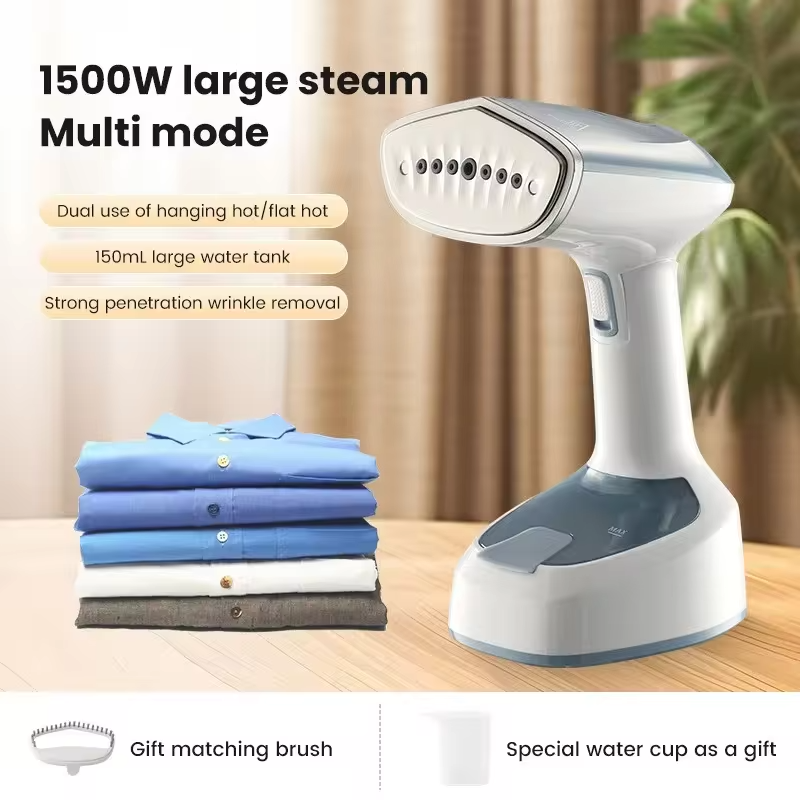 1500W Fast-Heat Foldable Electric Handheld Garment Steamer Steam Iron for Home Travel Fabric Care