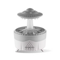 Rain Cloud Humidifier Mini UFO Aroma Diffuser with Remote Control - Colorful LED Night Light & Raindrop Sound for Bedroom Home a