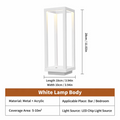 WWPPU Cordless LED Table Lamp Stepless Dimming Touch Control USB Rechargeable Desk Light Nordic Minimalist Bedside Night Lamp